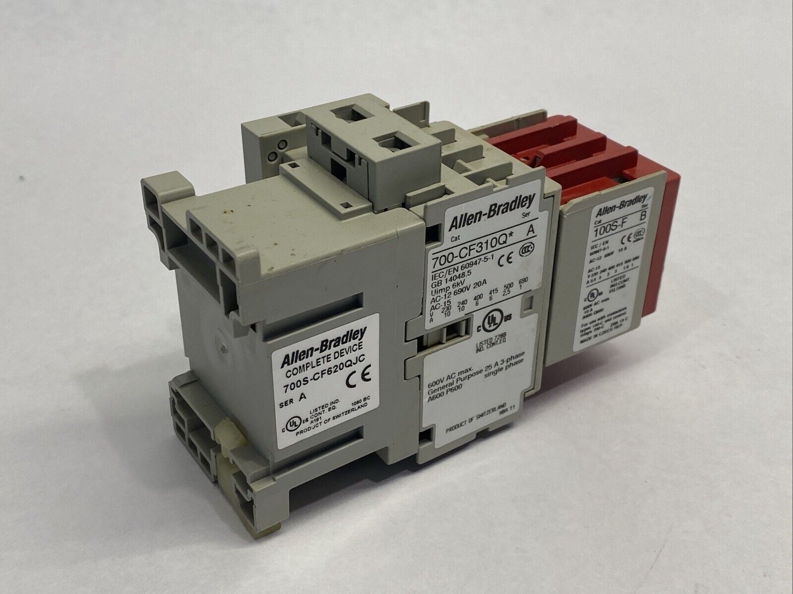 Allen Bradley 700S-CF620QJC Ser A Safety Control Relay w/ 100-S - Maverick Industrial Sales