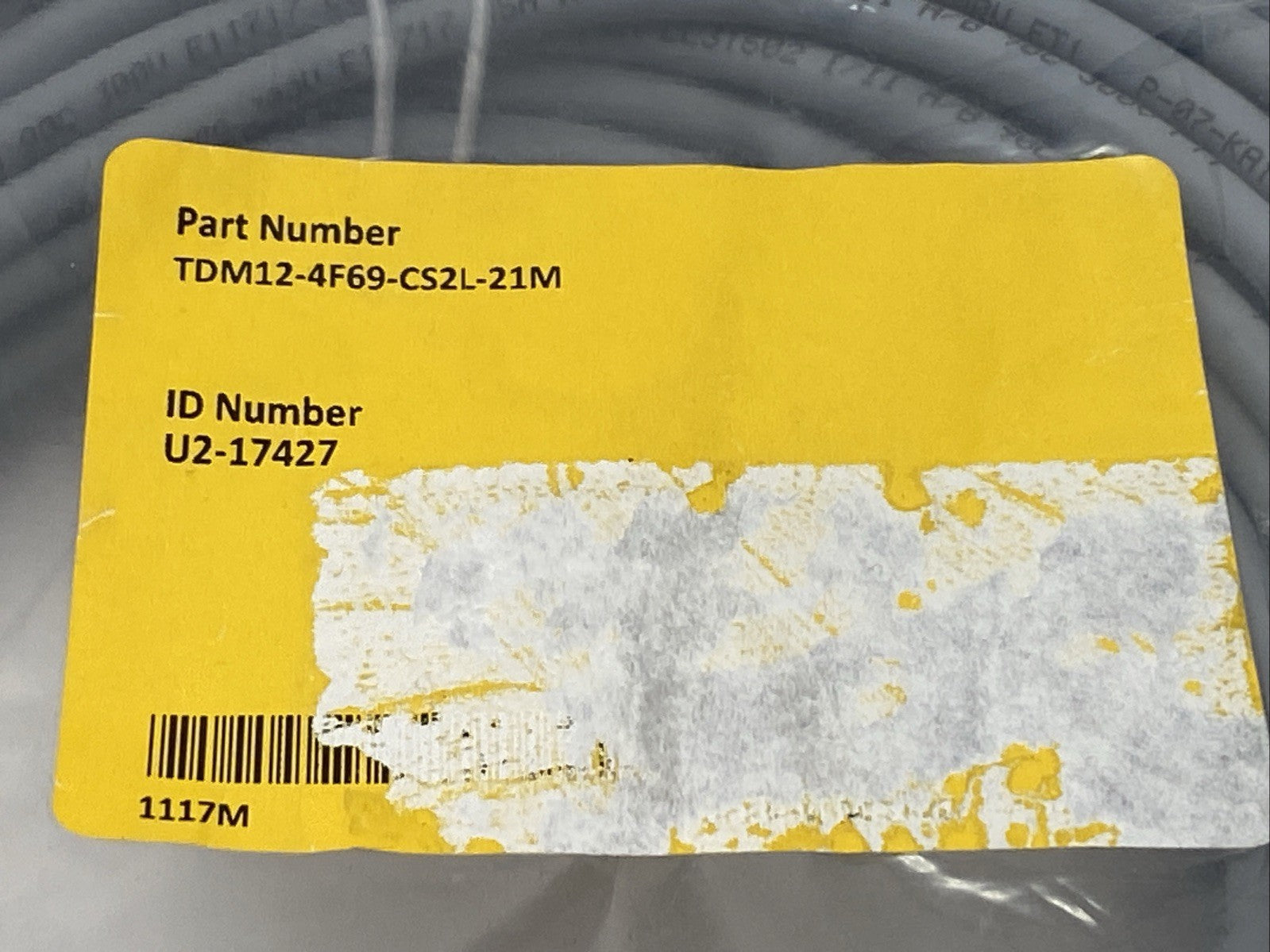Turck TDM12-4F69-CS2L-21M Single Ended Cordset Female M12 4-Pin U2-17427 - Maverick Industrial Sales