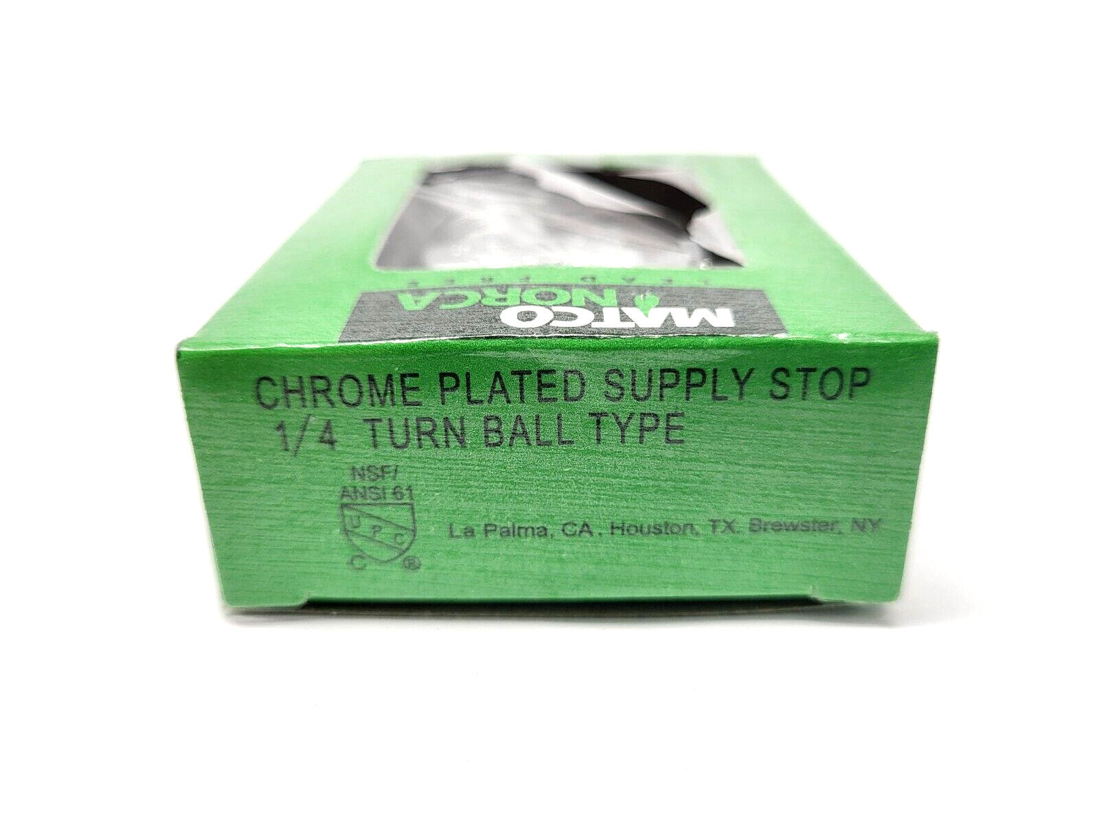 Matco Norca 26-1019LF Chrome Plate Supply Stop 1/4 Turn Ball Type 5/8" x 3/8" - Maverick Industrial Sales