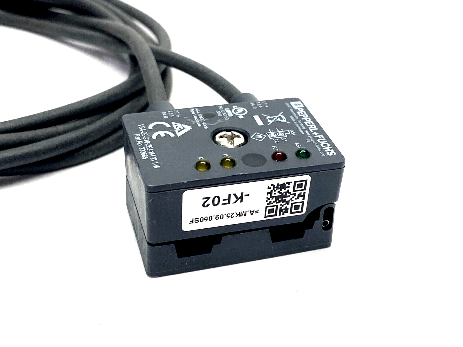 Pepperl+Fuchs 233665 AS-Interface Sensor Module VBA-2E-G10-ZEJ-1M-2V1-W - Maverick Industrial Sales