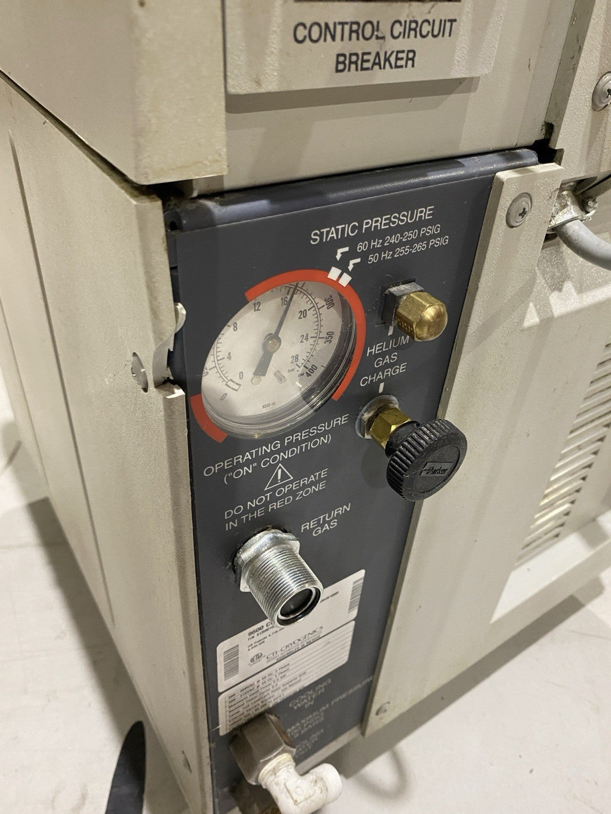 CTI Cryogenics 8135901G001 3Ph 9600 Series Compressor 380-460V Broken Casing - Maverick Industrial Sales