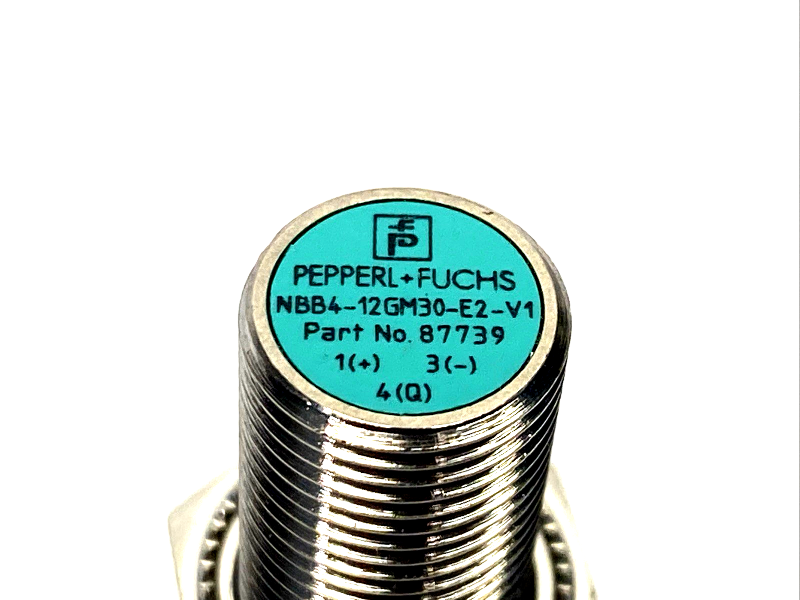 NBB4-12GM30-E2-V1 | Pepperl+Fuchs Inductive Sensor, M12, 4mm PNP NO 87739 - Used - Maverick Industrial Sales