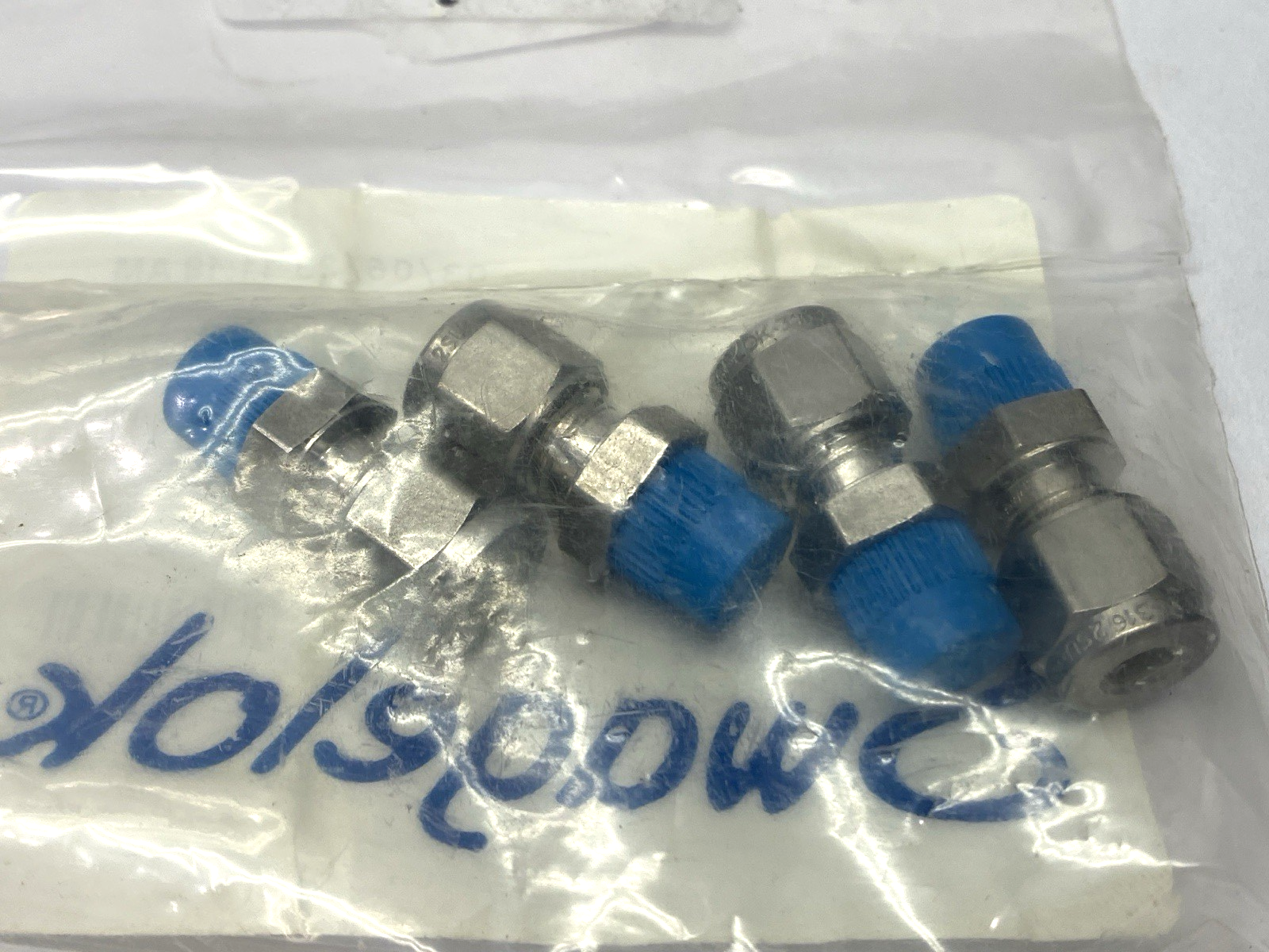 Hydrotech SS-6M0-1-2 Stainless Steel Fitting 6mm Tube OD x 1/8" NPT PACKAGE OF 4 - Maverick Industrial Sales