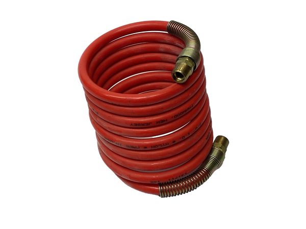 Nycoil 131711 Red Nylon Tubing 3/8" OD 3/8" FNPT 12' Coil Length - Maverick Industrial Sales