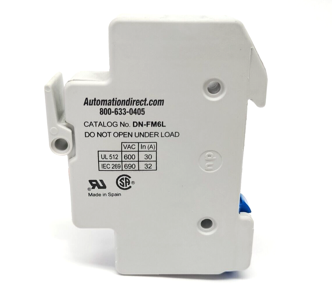Automation Direct DN-FM6L DINectors Indicating Fuse Block/Holder 30A LOT OF 3 - Maverick Industrial Sales