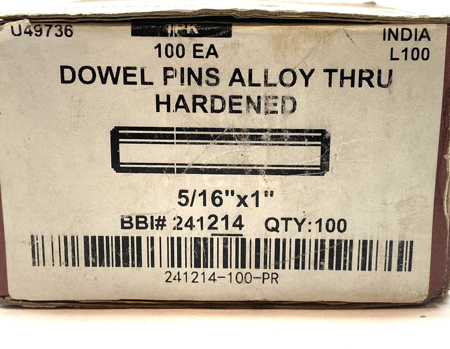 Brighton 241214 Dowel Pin 5/16" x 1" Alloy BOX OF 71 - Maverick Industrial Sales