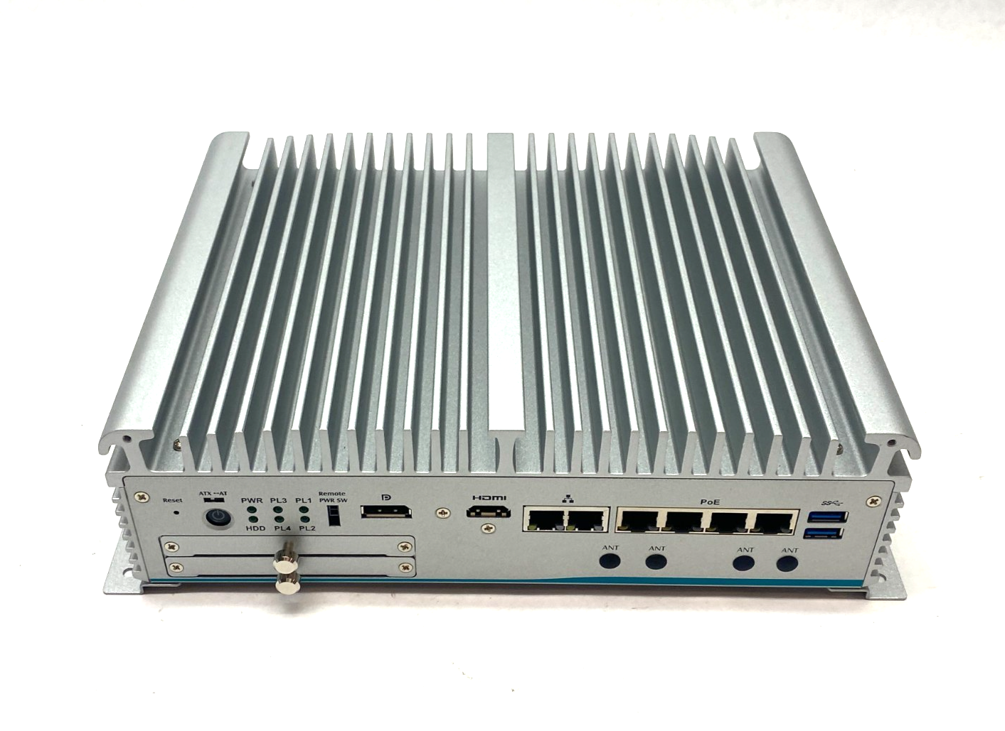 Axiomtek eBOX671-521-FL-DC-4PoE Fanless Embedded System w/ Intel® Core™ i5-8500T - Maverick Industrial Sales