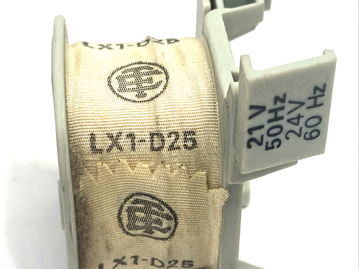 LX1-D25021 | Telemecanique Contactor Coil 21V 50Hz 24V 60Hz - New – Open box - Maverick Industrial Sales