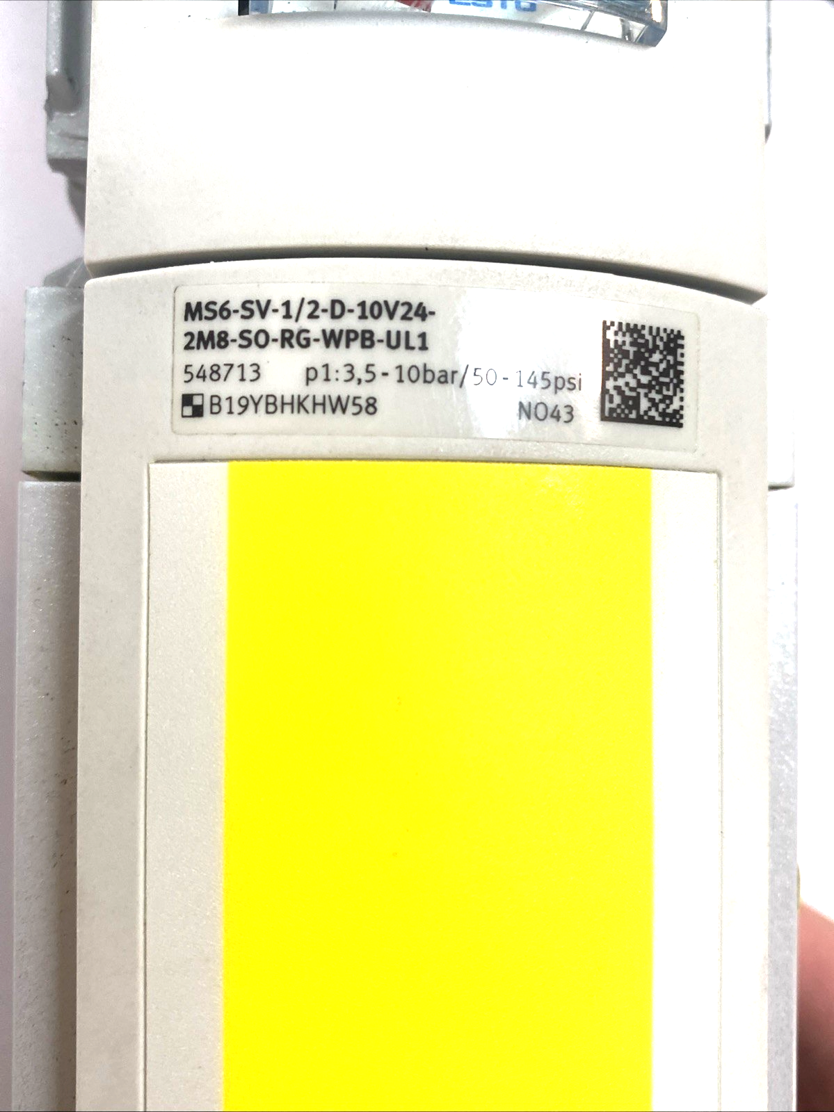 MS6-SV-1/2-D-10V24-2MB-S0-RG-WPB-UL1 | Festo Quick Exhaust Safety Valve 548713 - Used - Maverick Industrial Sales