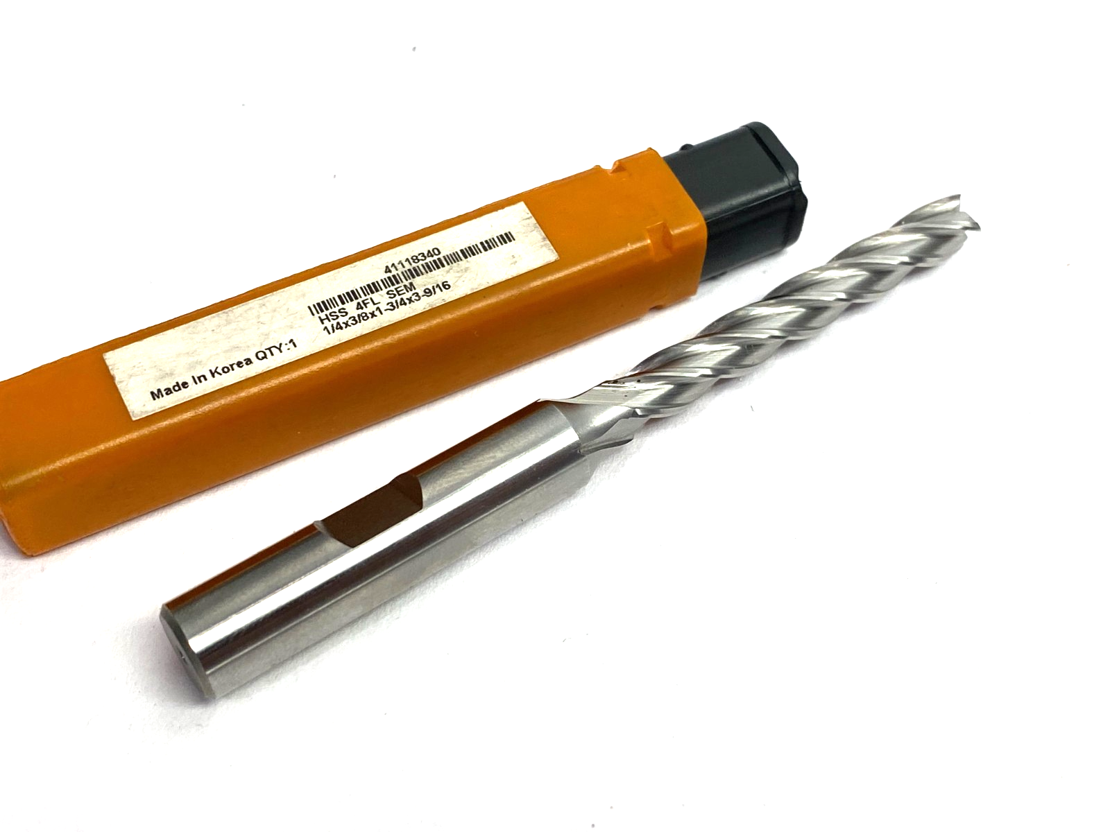 Hertel 41118340 Square End Mill: 1/4" Dia, 1-3/4" LOC, 4 Flute, High Speed Steel - Maverick Industrial Sales