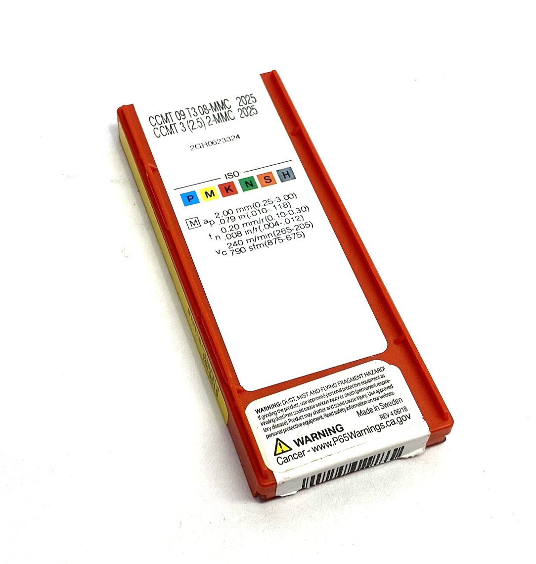 5723602 | Sandvik Coromant CoroTurn® 107 Insert CCMT 09 T3 08-MMC 2025 PKG OF 10 - New - Maverick Industrial Sales