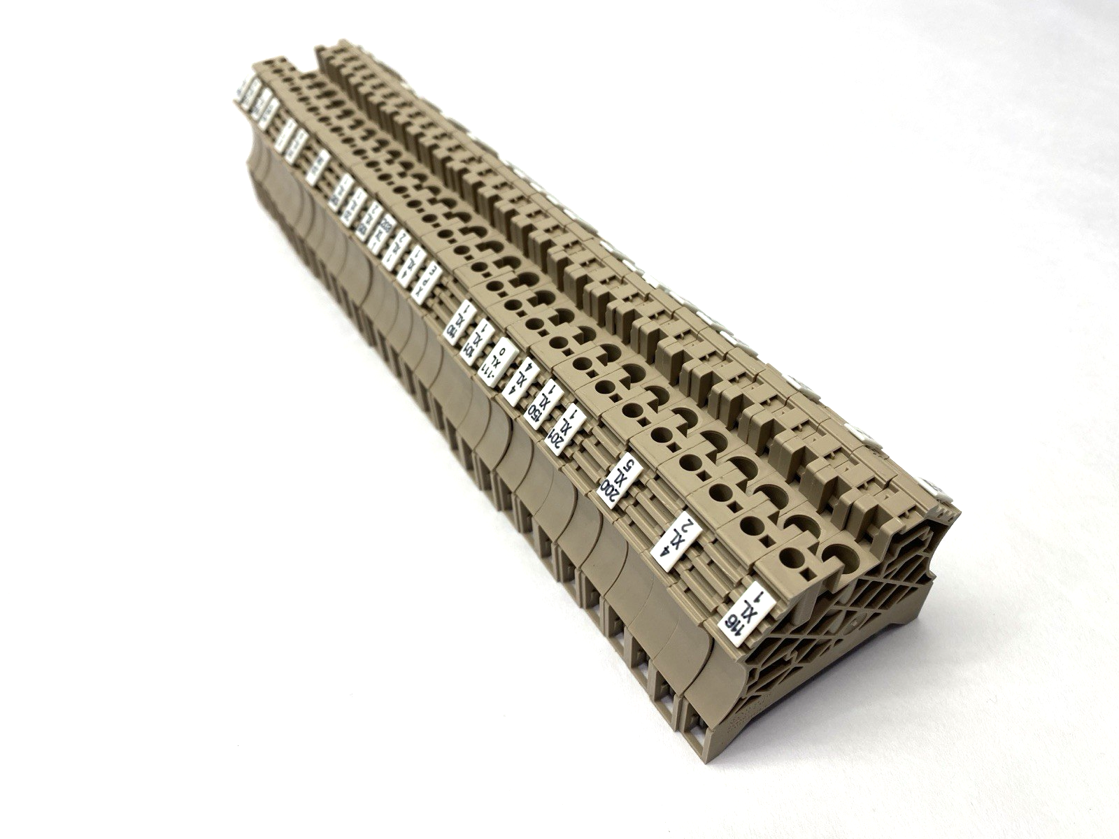 WEW 35/2 | Weidmuller Terminal Block End Bracket Dark Beige 1061200000 LOT OF 30 - Used - Maverick Industrial Sales