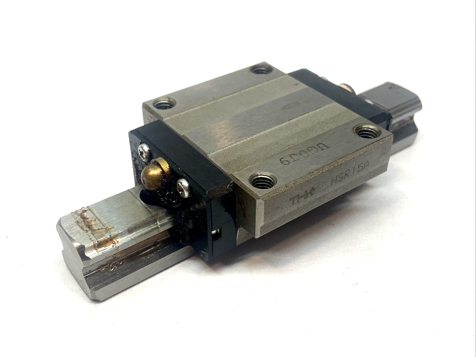 HSR15A | THK Linear Guide Rail Bearing Block w/ 100mm Rail - Used - Maverick Industrial Sales