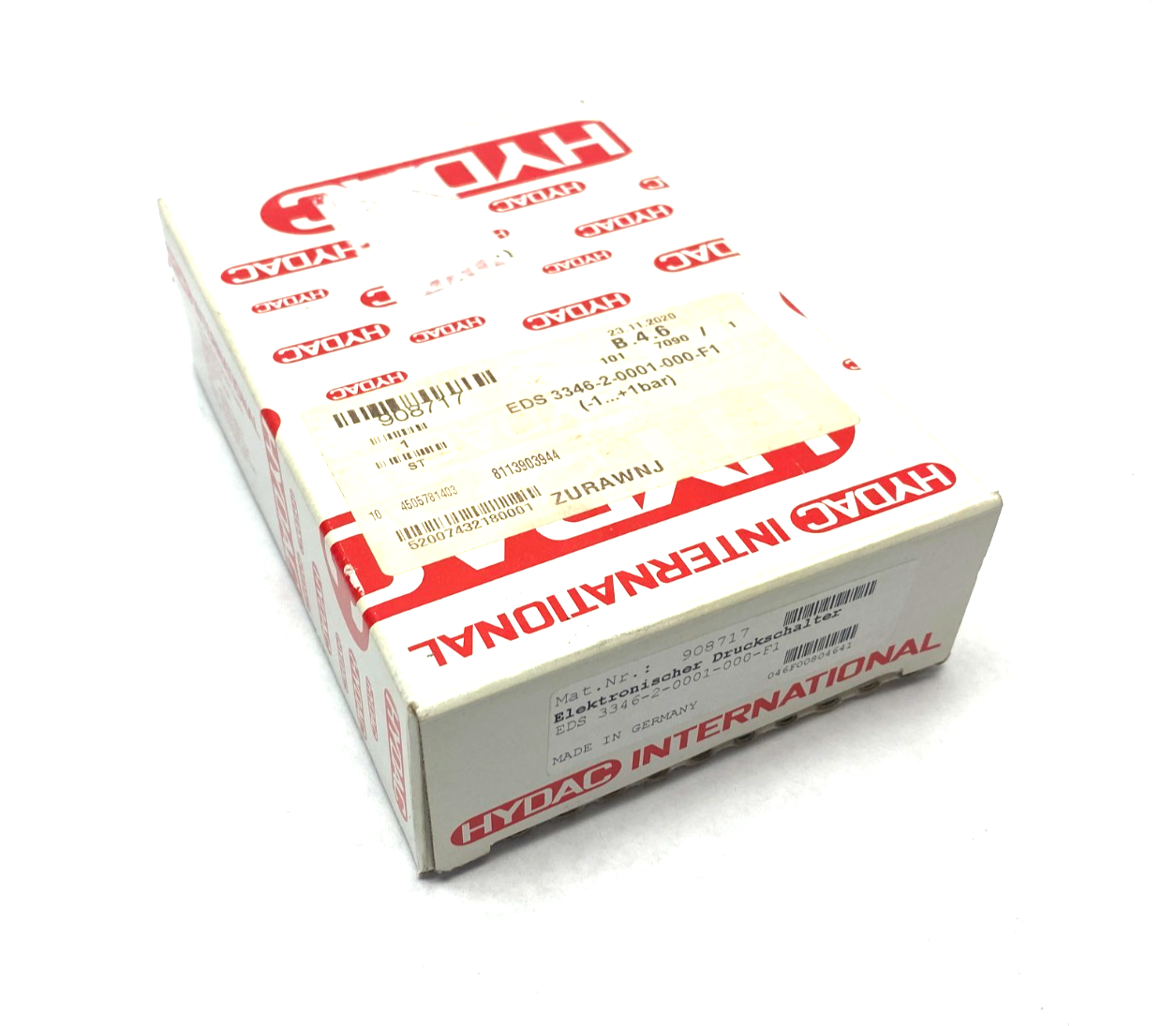Hydac EDS 3346-2-0001-000-F1 Configurable Pressure Switch 908717 - Maverick Industrial Sales
