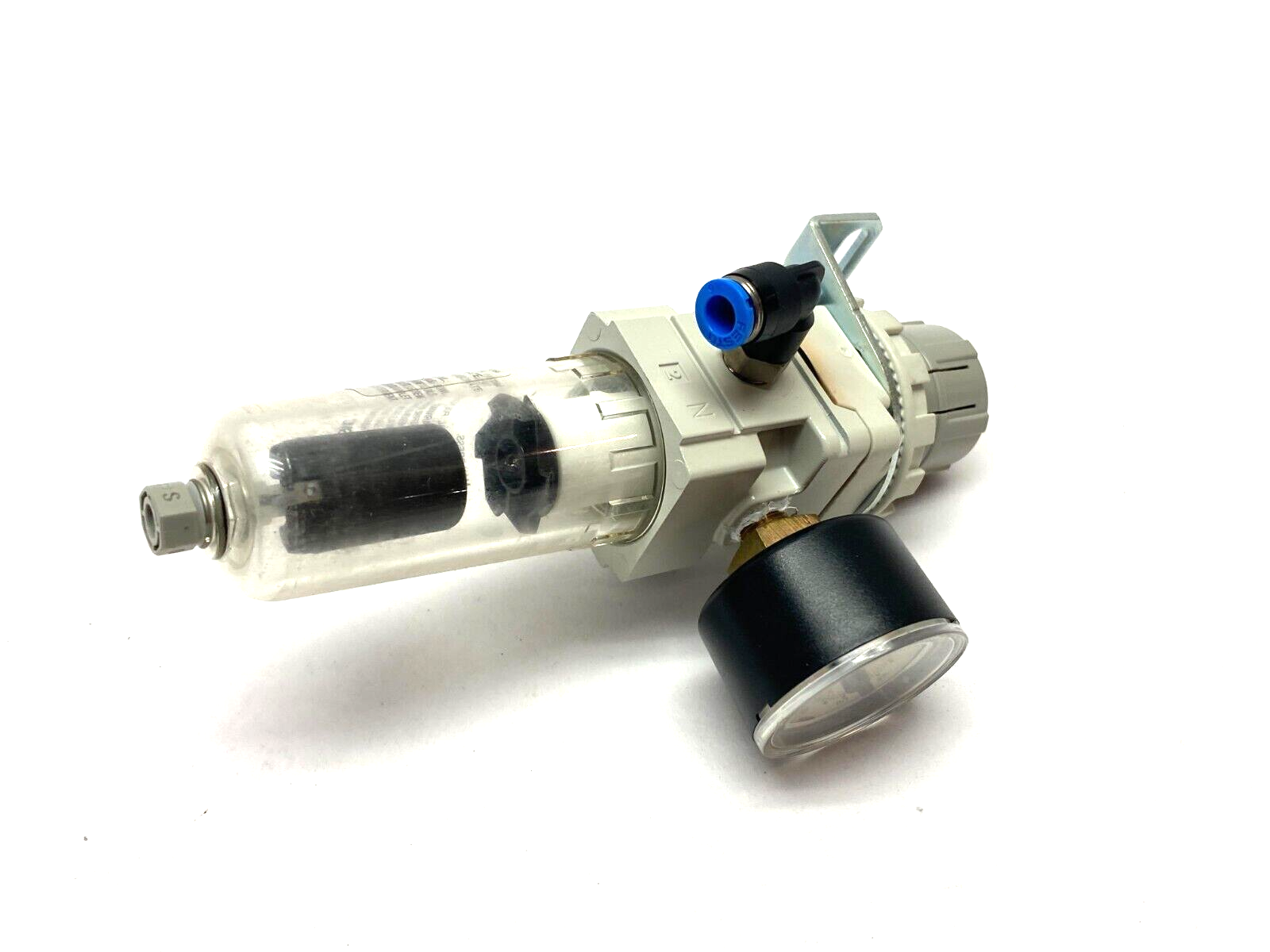 SMC AW20-N01C-Z-A Combination Filter Regulator w/ Gauge & Mounting Bracket - Maverick Industrial Sales
