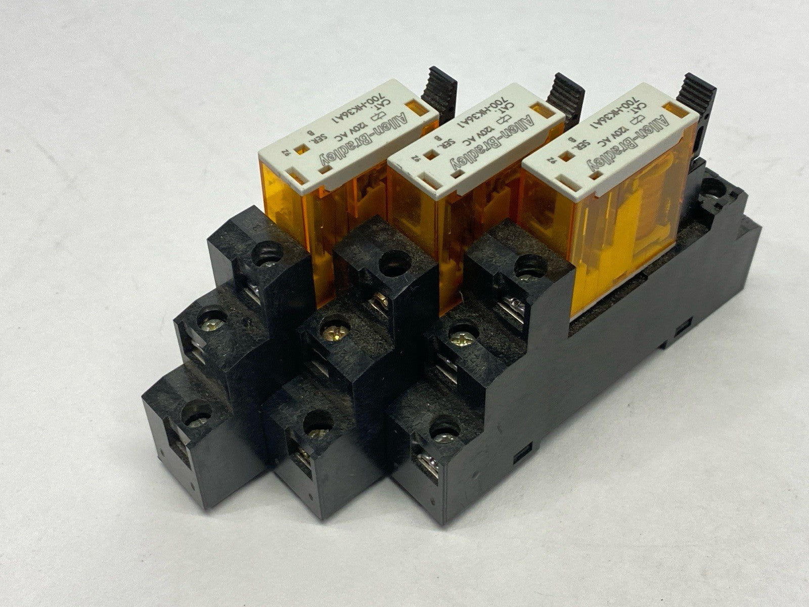 Allen Bradley 700-HK36A1 Ser B Ice Cube Relay w/ 700-HN121 Ser A Socket LOT OF 3 - Maverick Industrial Sales