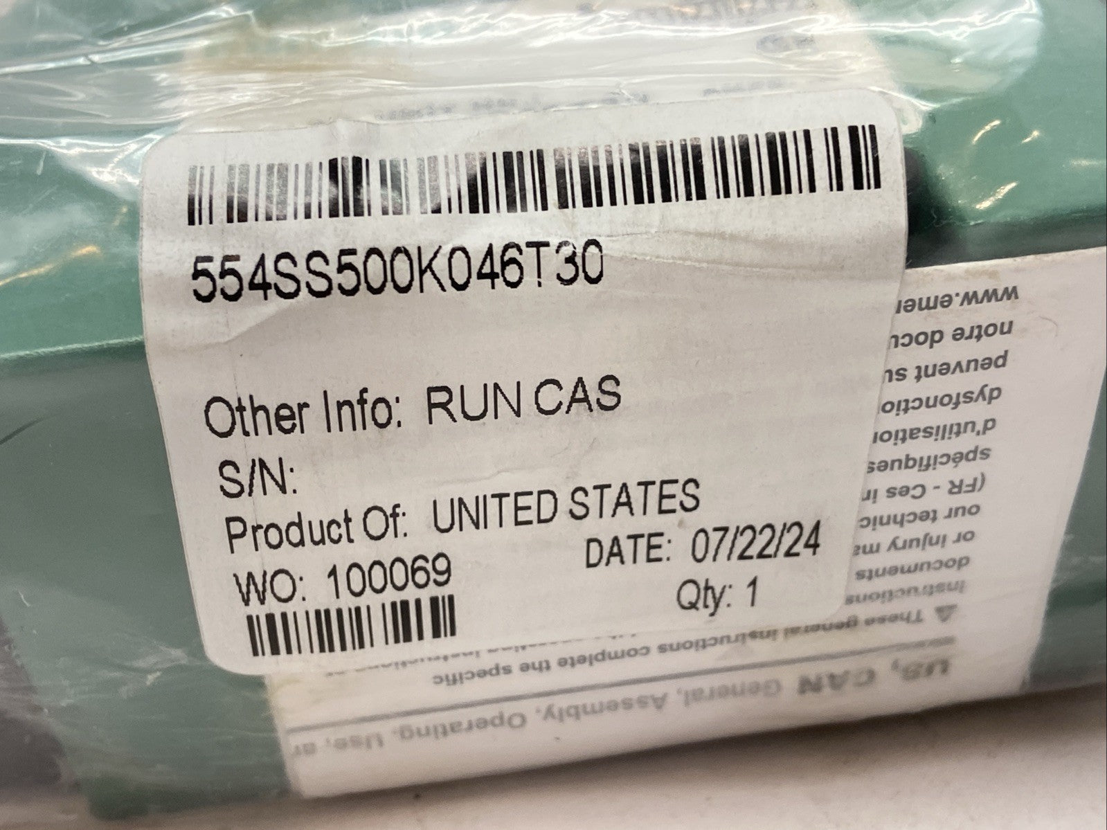Numatics 554SS500K046T30 Solenoid Valve 5 Ported 4 Way 3 Position - Maverick Industrial Sales