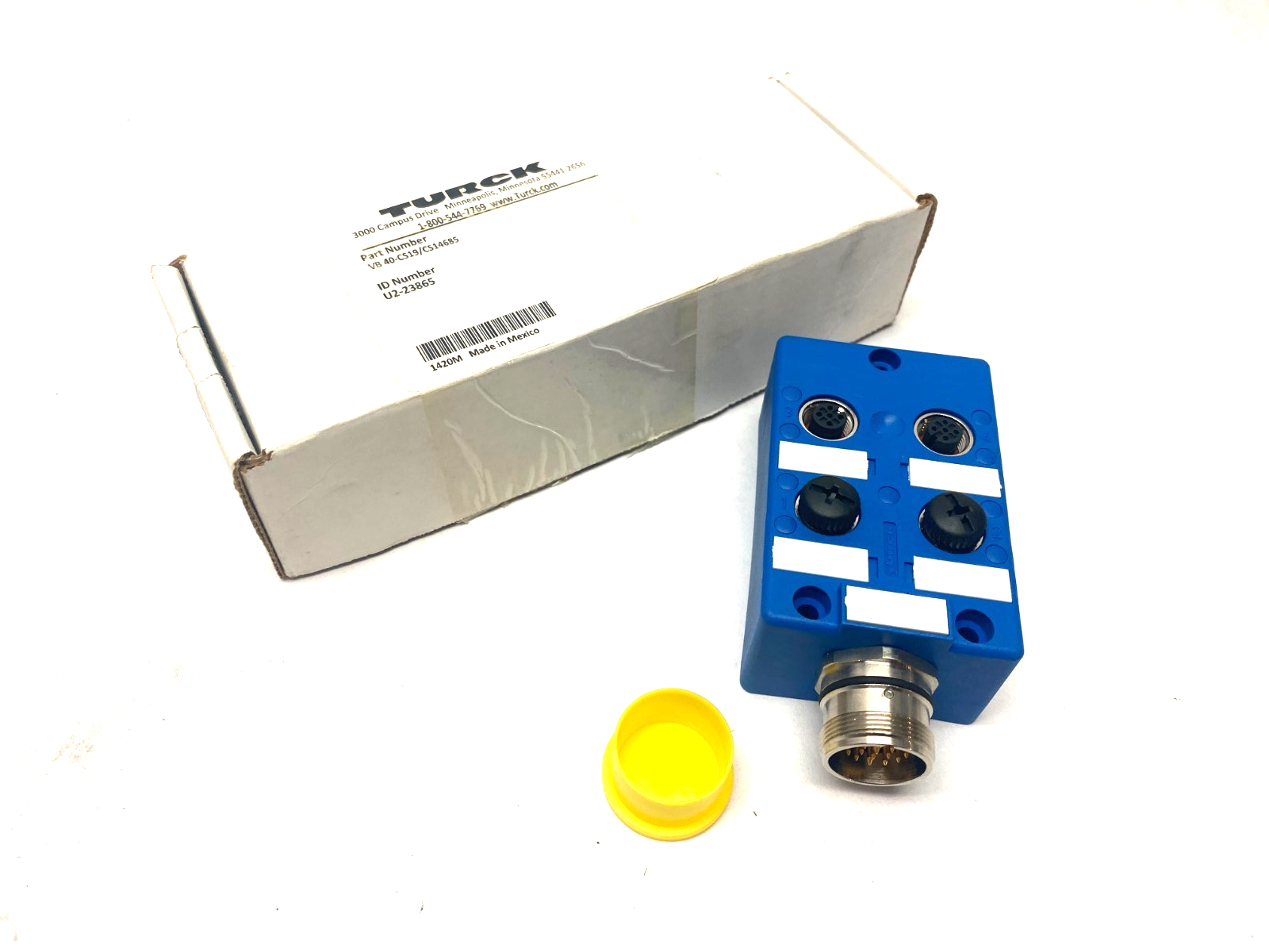 Turck VB 40-CS19/CS14685 Eurofast 4-Port Junction Box M23 Main Conn. U2-23865 - Maverick Industrial Sales