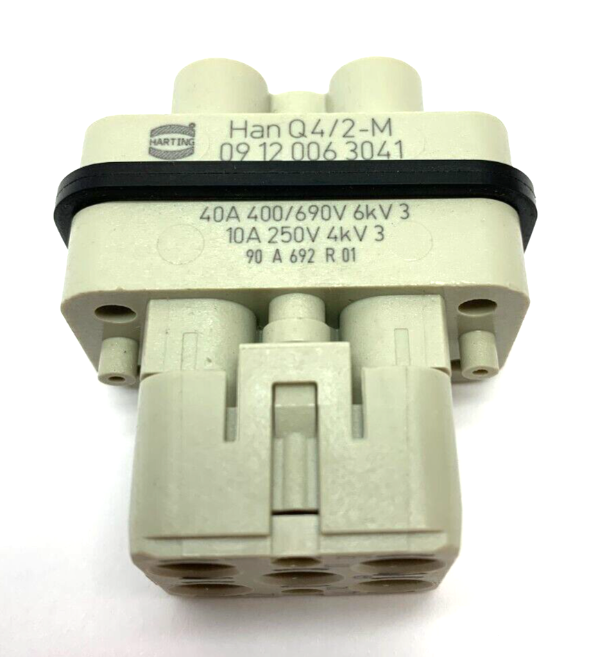 Harting 09120063041 Han Q4/2-M Male Crimp Connector - Maverick Industrial Sales