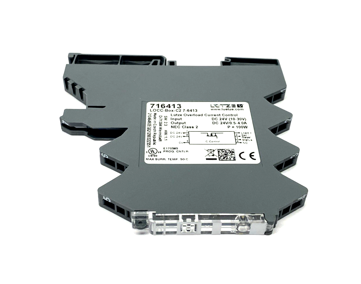 716413 | Lutze Electronic Load Monitor LOCC-BOX-C2 24VDC 4A 100W - New – Open box - Maverick Industrial Sales