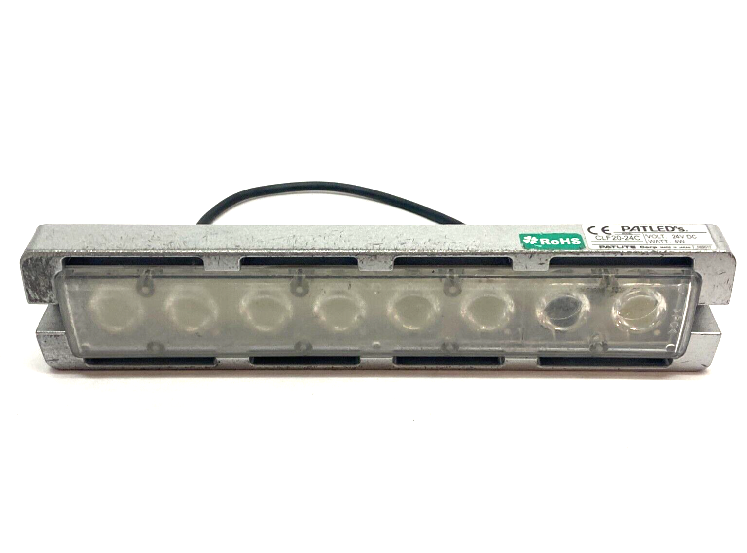 Patlite CLF20-24C PatLEDs Light Bar Super Bright 200mm 24VDC 1700lux SCUFFED - Maverick Industrial Sales