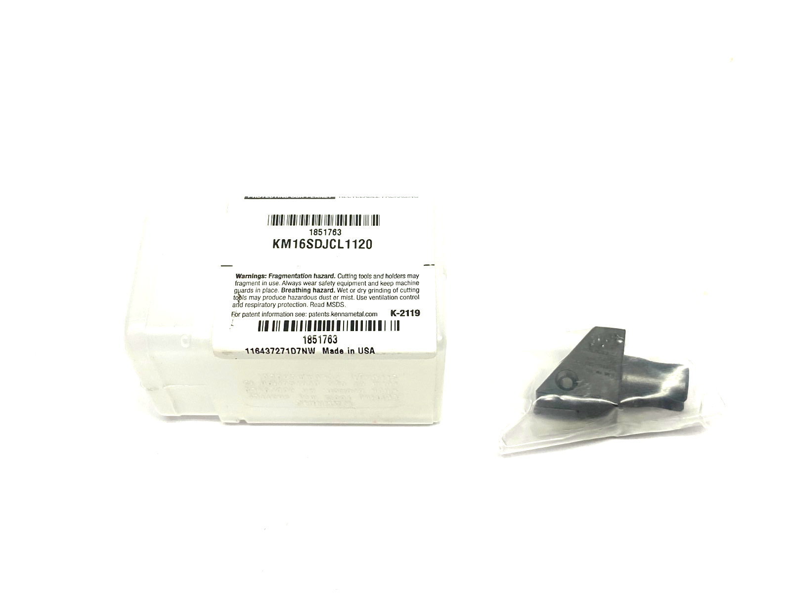 Kennametal 1851763 KM Micro™ Cutting Unit SDJC 93° S-Clamping KM16SDJCL1120 - Maverick Industrial Sales