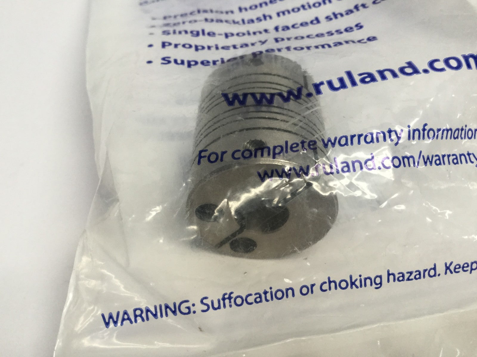 Ruland MWC25-9-8-SS Flexbeam-2 Coupling, Clamp Style, Stainless Steel - Maverick Industrial Sales