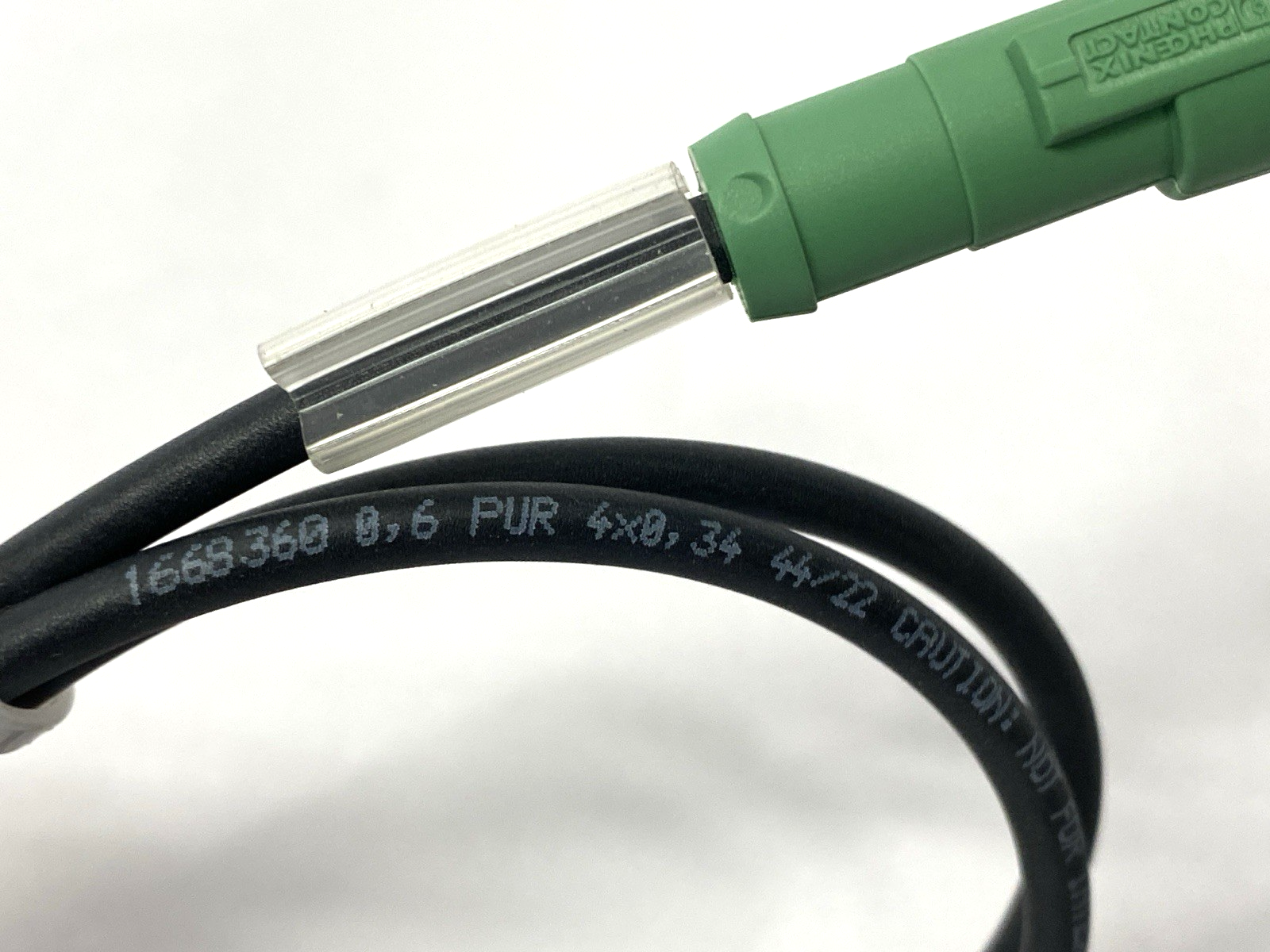Phoenix Contact SAC-4P-M12MS/0,6-PUR/M12FS Double Ended Connector Cable 1668360 - Maverick Industrial Sales