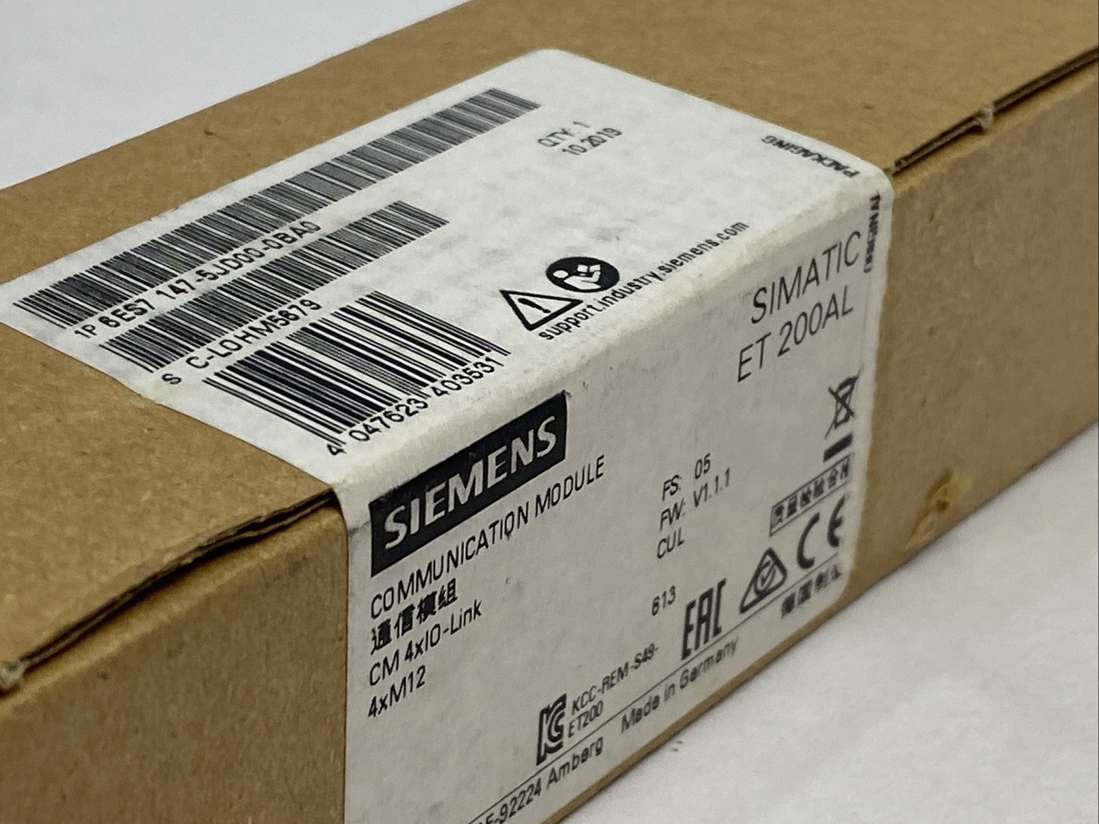 Siemens 6ES7 147-5JD00-0BA0 SIMATIC ET 200AL Communication Module - Maverick Industrial Sales