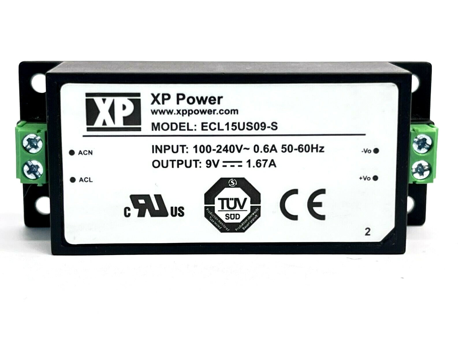 ECL15US09-S | XP Power Enclosed AC DC Converter 100-240V Input 9V Output - Used - Maverick Industrial Sales