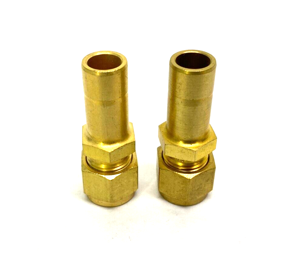 Swagelok B-600-R-8 Brass Tube Reducer Fitting 3/8" Compression to 1/2" LOT OF 2 - Maverick Industrial Sales