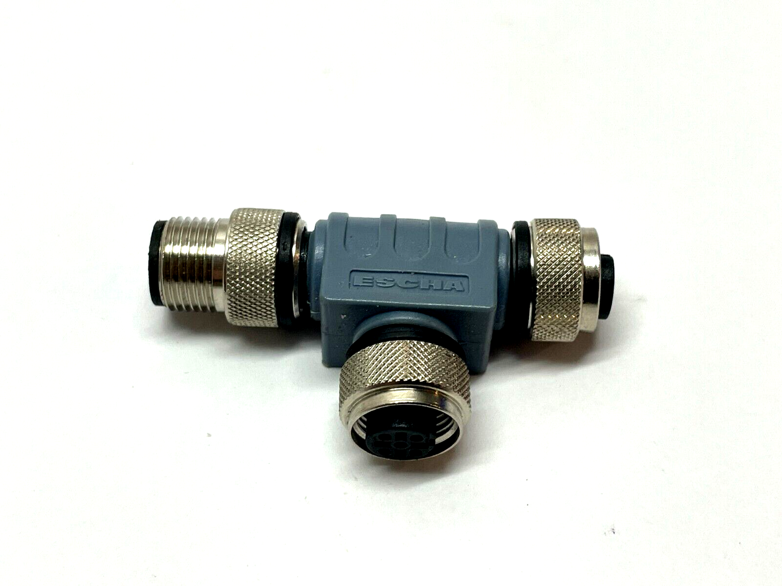 Escha FKM5-FKM5-FSM5 T-splitter M12 5-Pole 8011661 - Maverick Industrial Sales