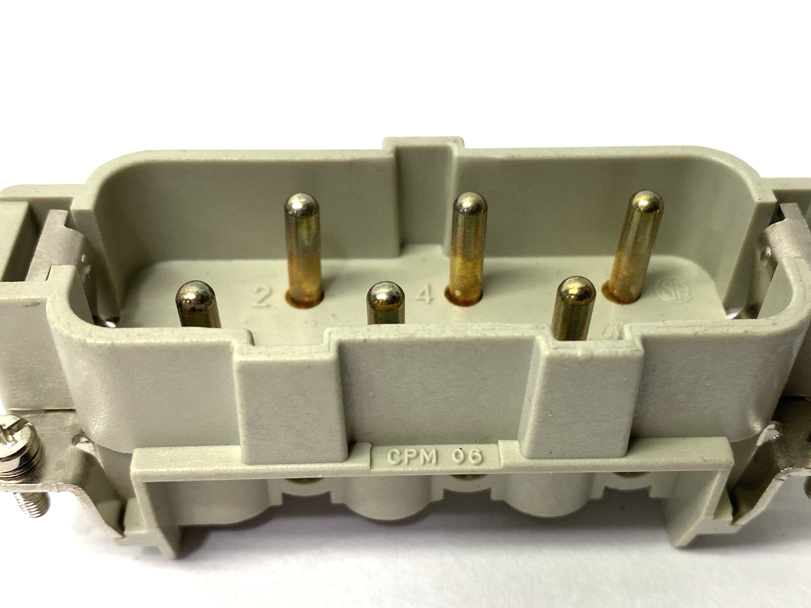 ILME CPM-06 Male Rectangular Insert 6-Pin w/ MHO-16.25 Connector Hood M25 Entry - Maverick Industrial Sales