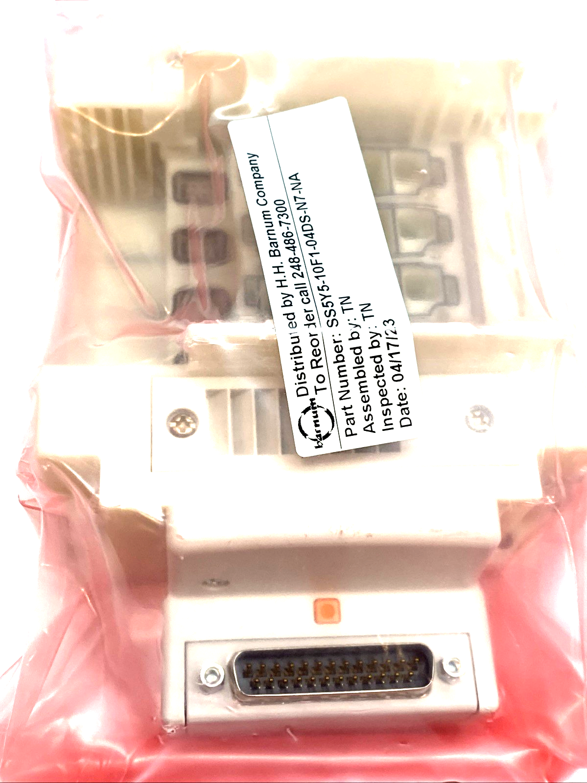 SS5Y5-10F1-04DS-N7-NA | SMC SY5000 4-Station Solenoid Valve Manifold Base - New - Maverick Industrial Sales