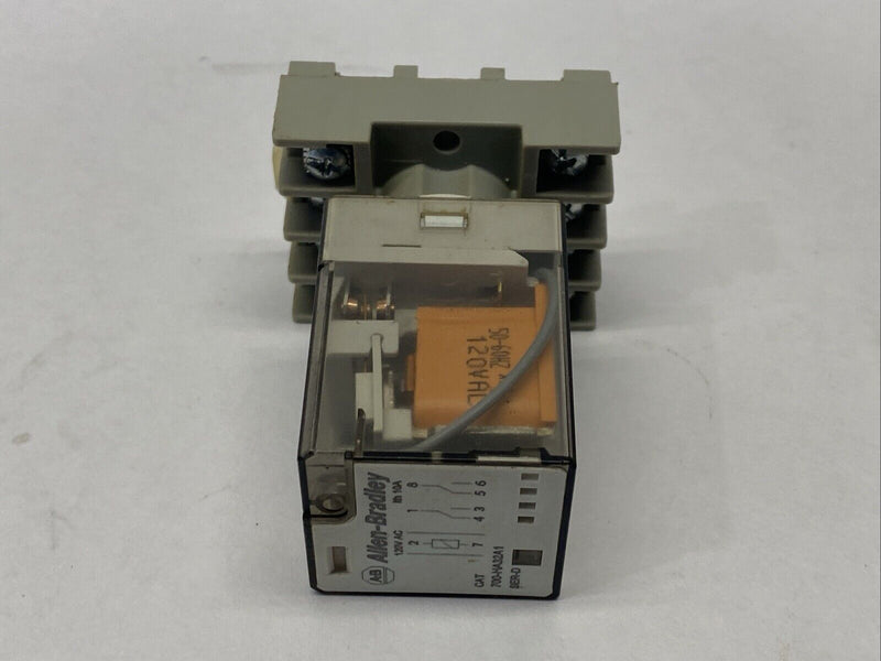 Allen Bradley 700-HA32A1 Ser D Ice Cube Relay w/ 700-HN125 Relay Base - Maverick Industrial Sales