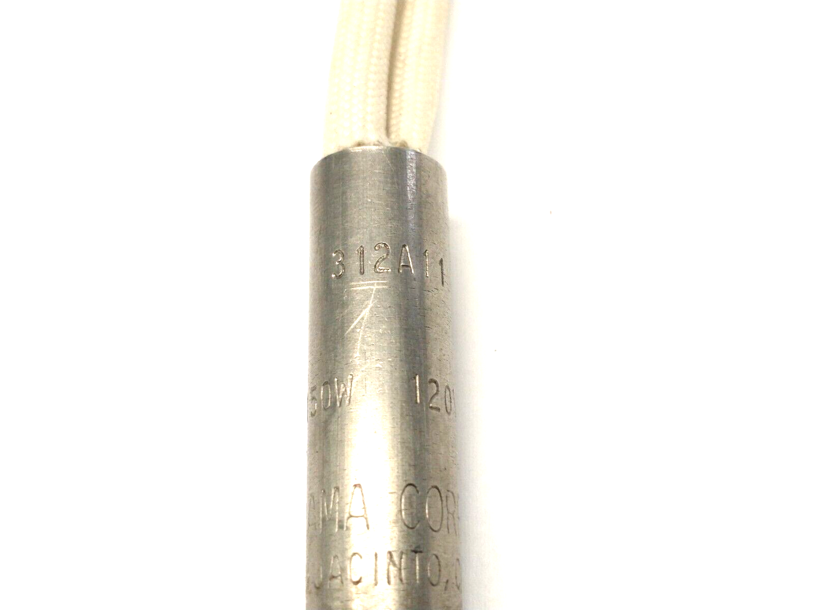 Rama 312A11 Cartridge Heater 3/8" x 1-1/4" 120V 150W 10" Wire Leads - Maverick Industrial Sales