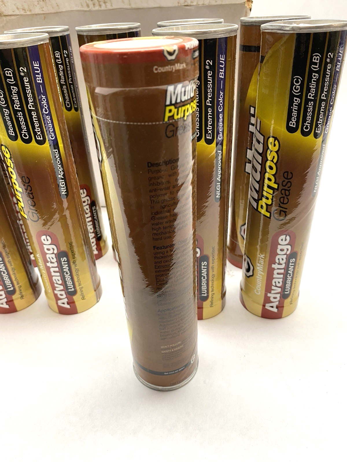 CountryMark Advantage Lubricants Multipurpose Grease 14Oz Tube, Case of 10 Tubes - Maverick Industrial Sales