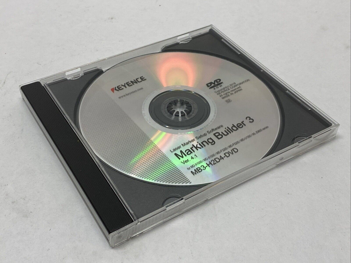MB3-H2D4-DVD | Keyence MB3-H2D4-DVD Marking Builder 3 Version 4.1