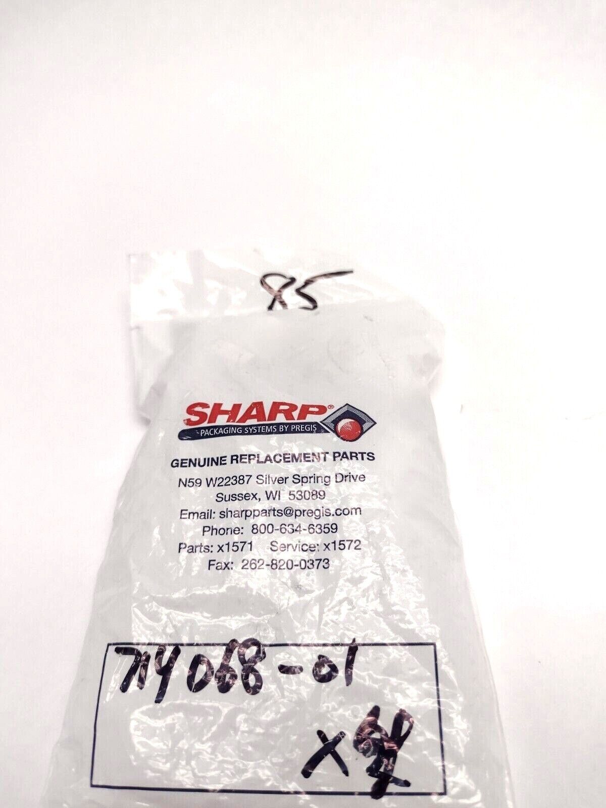 Sharp Packaging Systems 714068-01 PACKAGE OF 4 - Maverick Industrial Sales