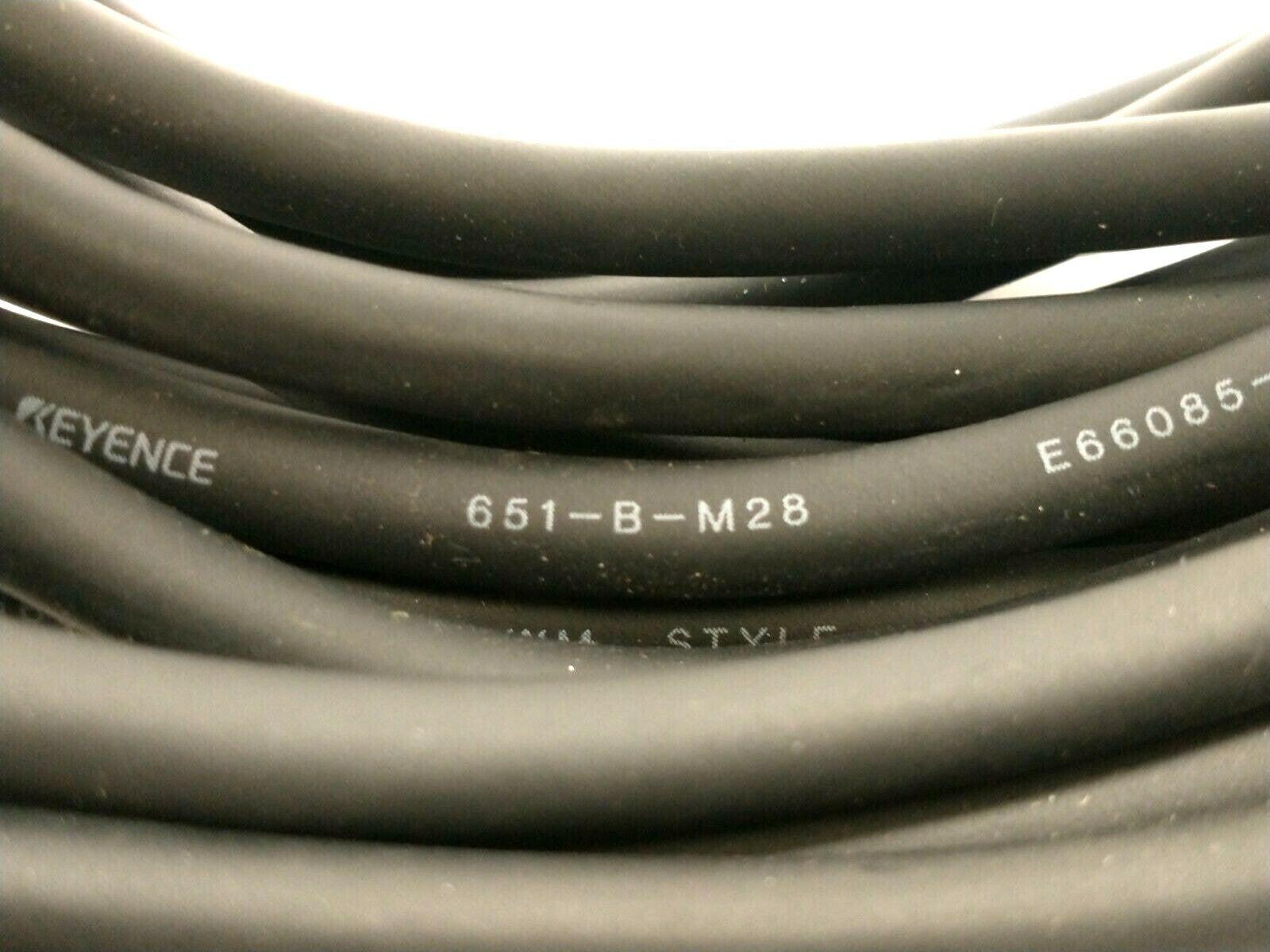 Keyence 651-B-M28 8-Pin Male M12 Connector To 12-Pin Female Connector Cordset - Maverick Industrial Sales