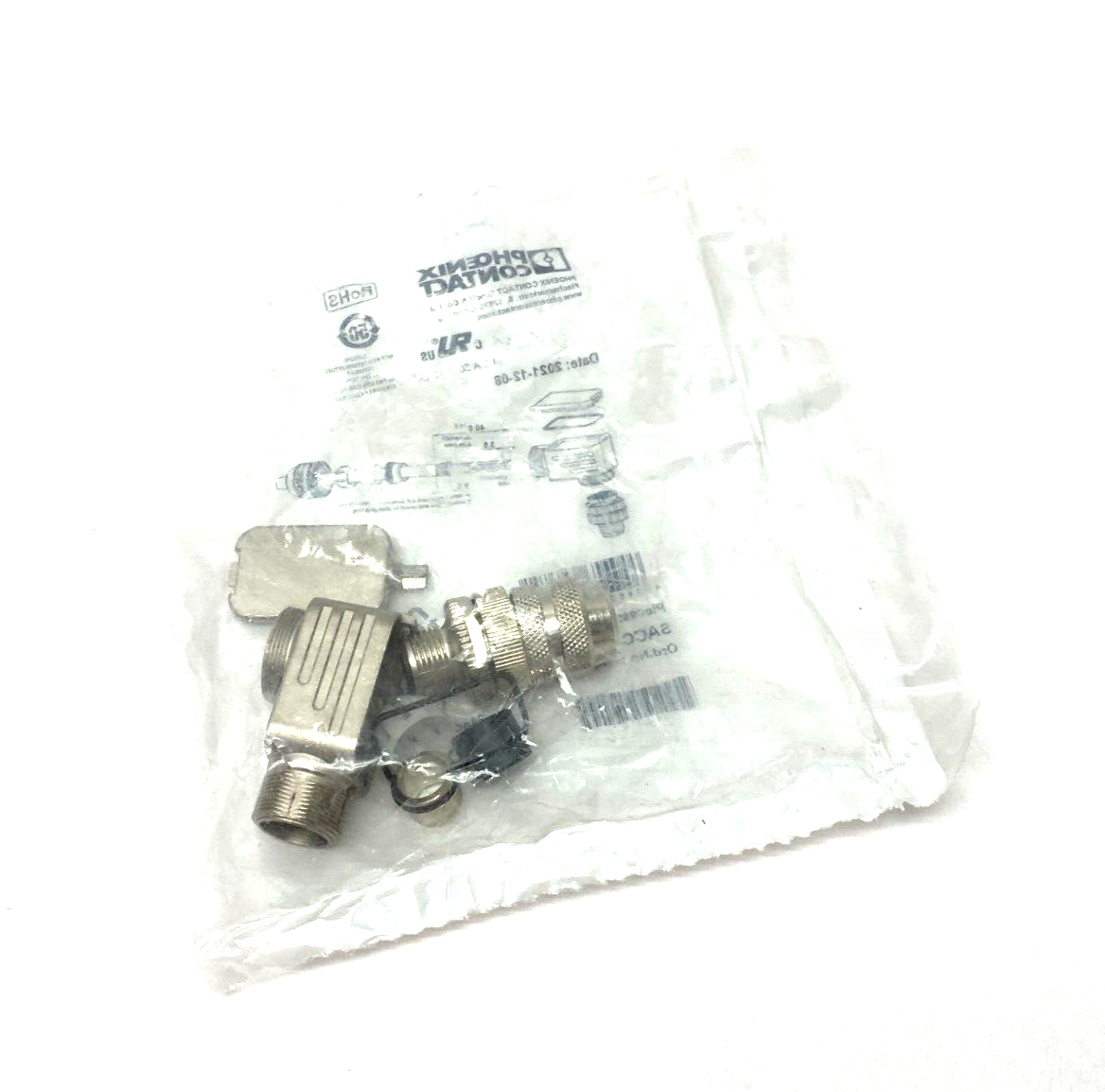 SACC-M12MR-12SOL-PG-9-M SH,1404412 | Phoenix Contact SACC-M12MR-12SOL-PG-9-M SH Angled Plug Connector 12-Pos 1404412 - New - Maverick Industrial Sales
