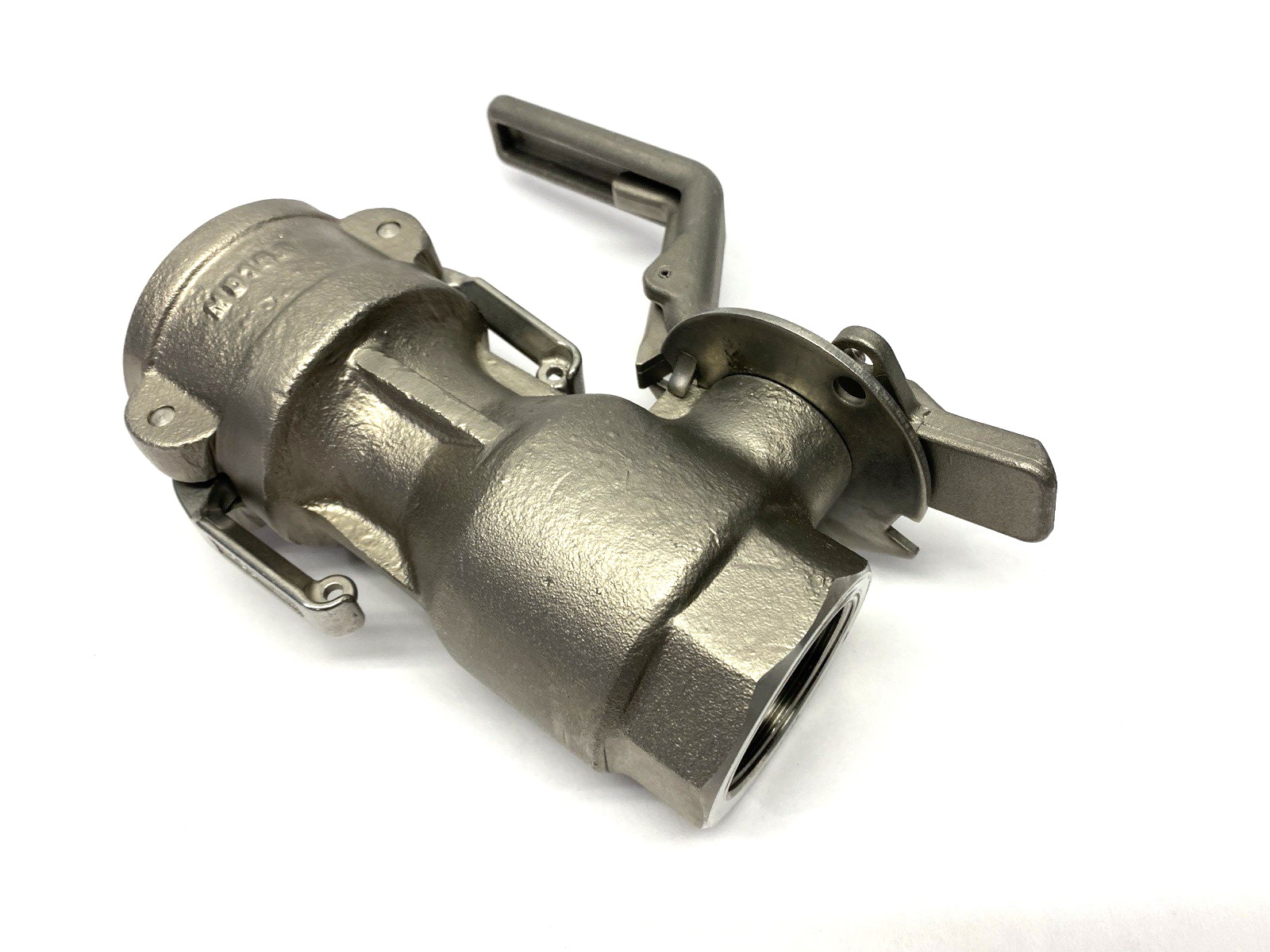 PT Cam & Groove Hose Coupling Size 2, Socket w/ Shut-Off Valve 1-1/2 NPT Female - Maverick Industrial Sales