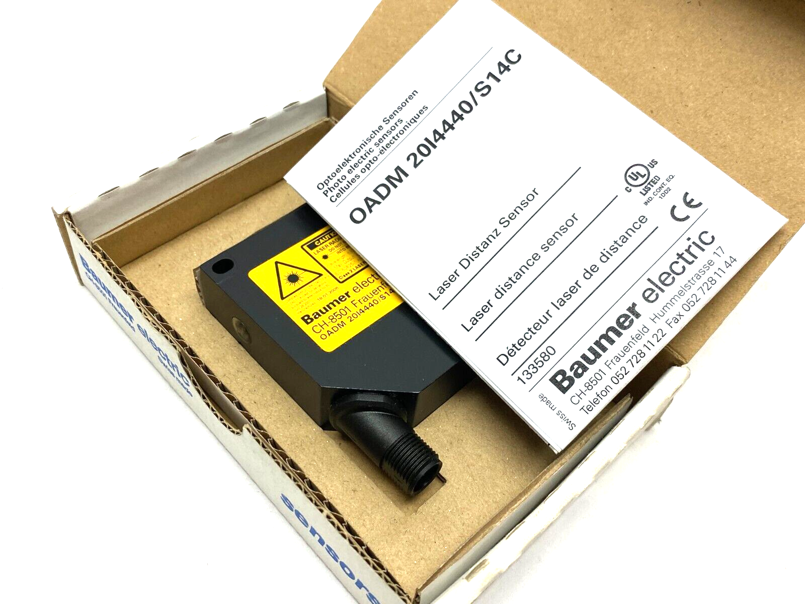 Baumer OADM 20I4440/S14C Teach-In: Button Distance Sensor 30~70mm 11077730 - Maverick Industrial Sales