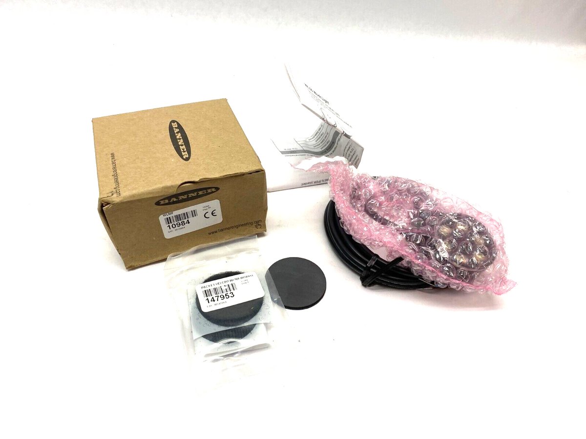 WL50F, 10984 | Banner WL50F Flat Mount Work Light 50mm White Light 12-30VDC 10984 - New - Maverick Industrial Sales