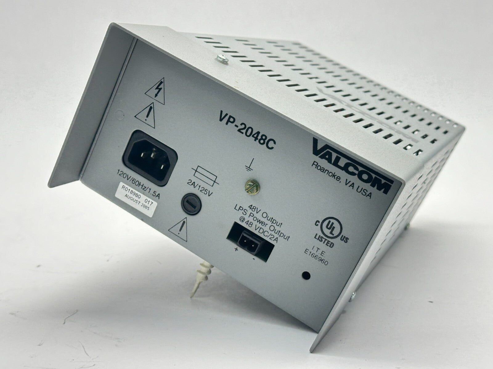 VP-2048C | Valcom Power Supply 2A 48VDC 30W - Used - Maverick Industrial Sales