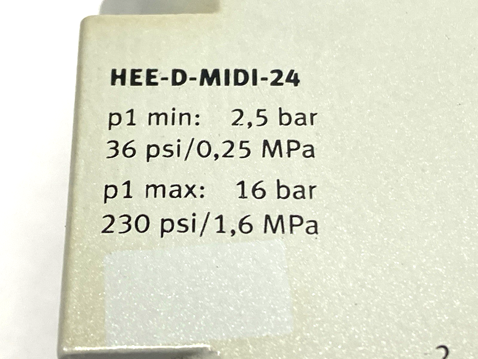 Festo HEE-D-MINI-24 Pneumatic Solenoid On/Off Valve 230PSI 172956 - Maverick Industrial Sales