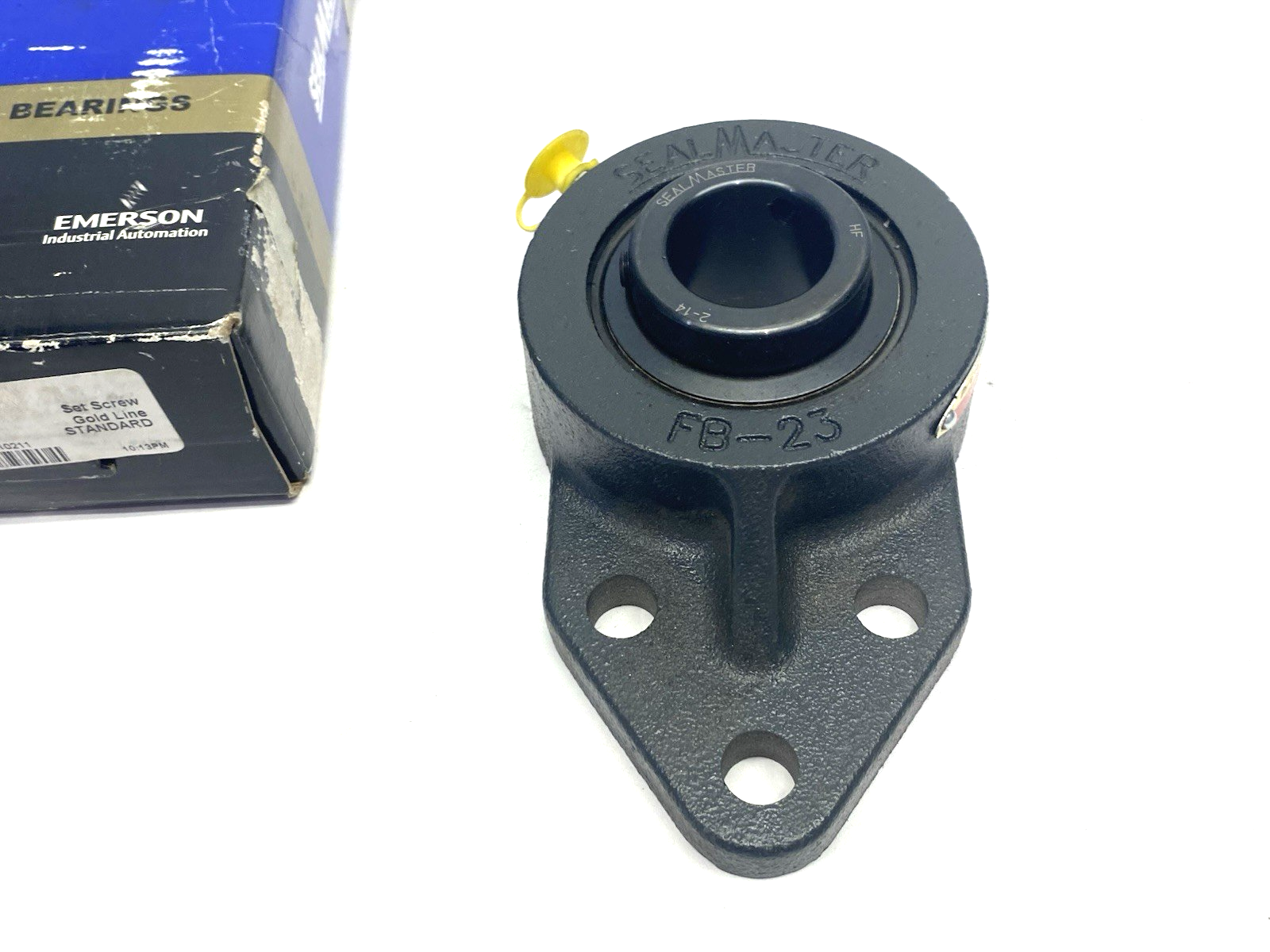 SealMaster FB-20 Three-Bolt Mounted Bearing Unit, Set Screw Gold Line, 701242 - Maverick Industrial Sales