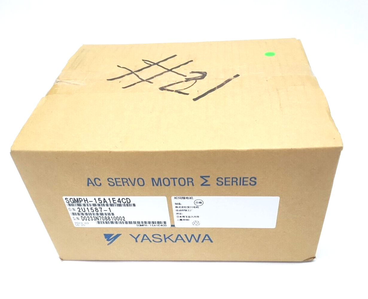 Yaskawa SGMPH-15A1E4CD AC Servo Motor, 16ABS, BK24V - Maverick Industrial Sales