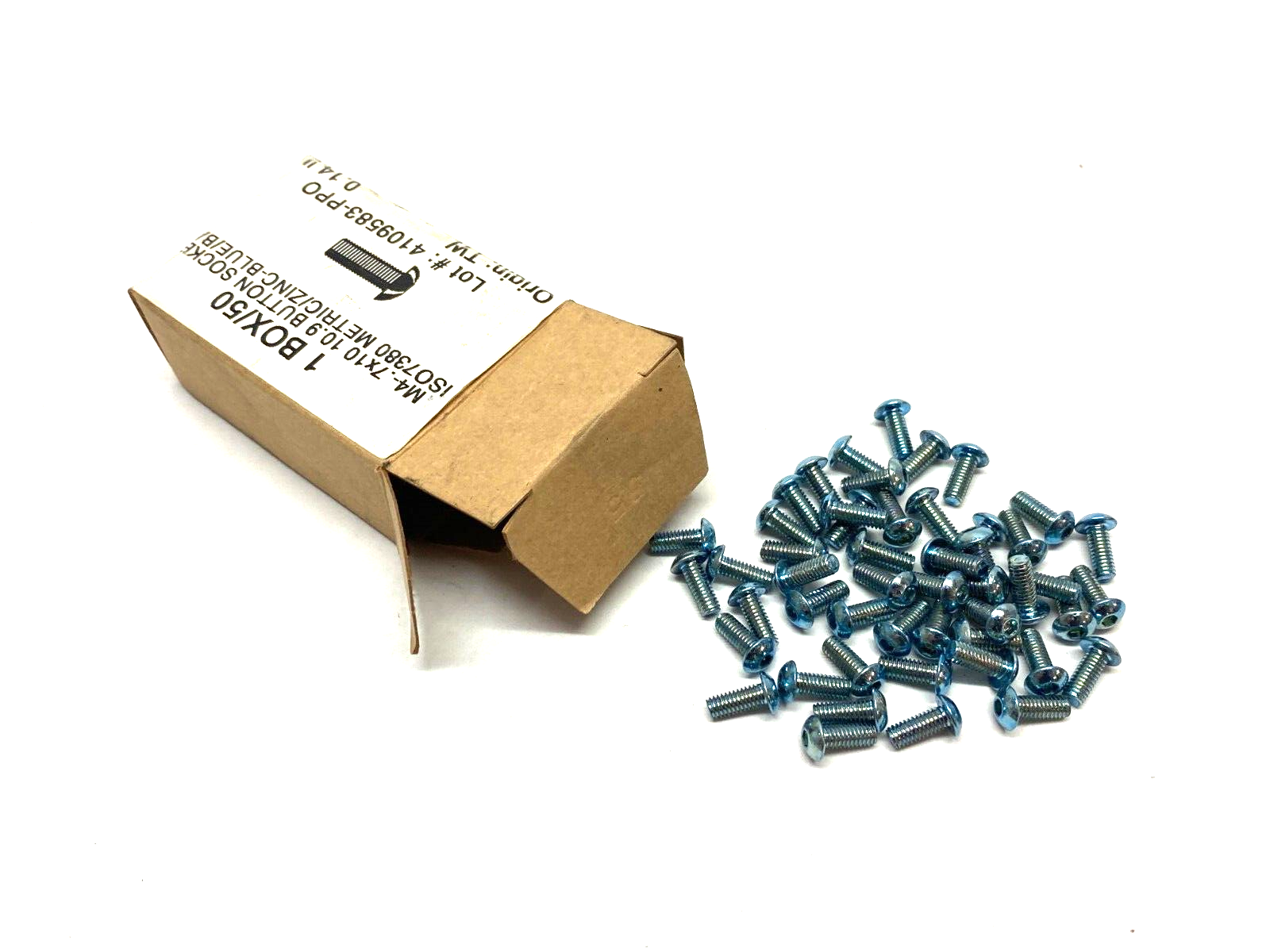 Solution Industries M4-.7x10 10.9 Button Head Socket Screw ISO7380 BOX OF 50 - New - Maverick Industrial Sales