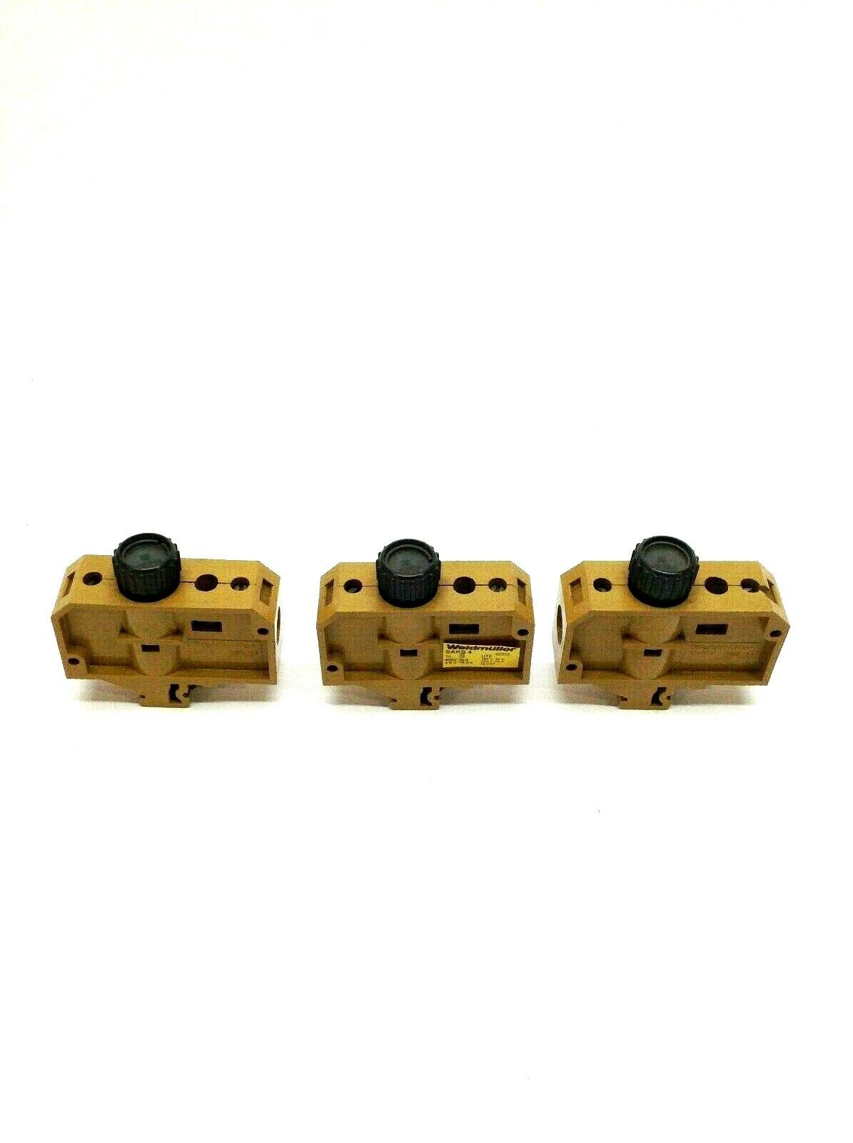 Wiedmuller SAKS4 4 Fuse Terminal Block 16A Lot of 3 - Maverick Industrial Sales
